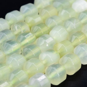 Genuine Natural New Jade Loose Beads Faceted Bicone Barrel Drum Shape 10x9mm