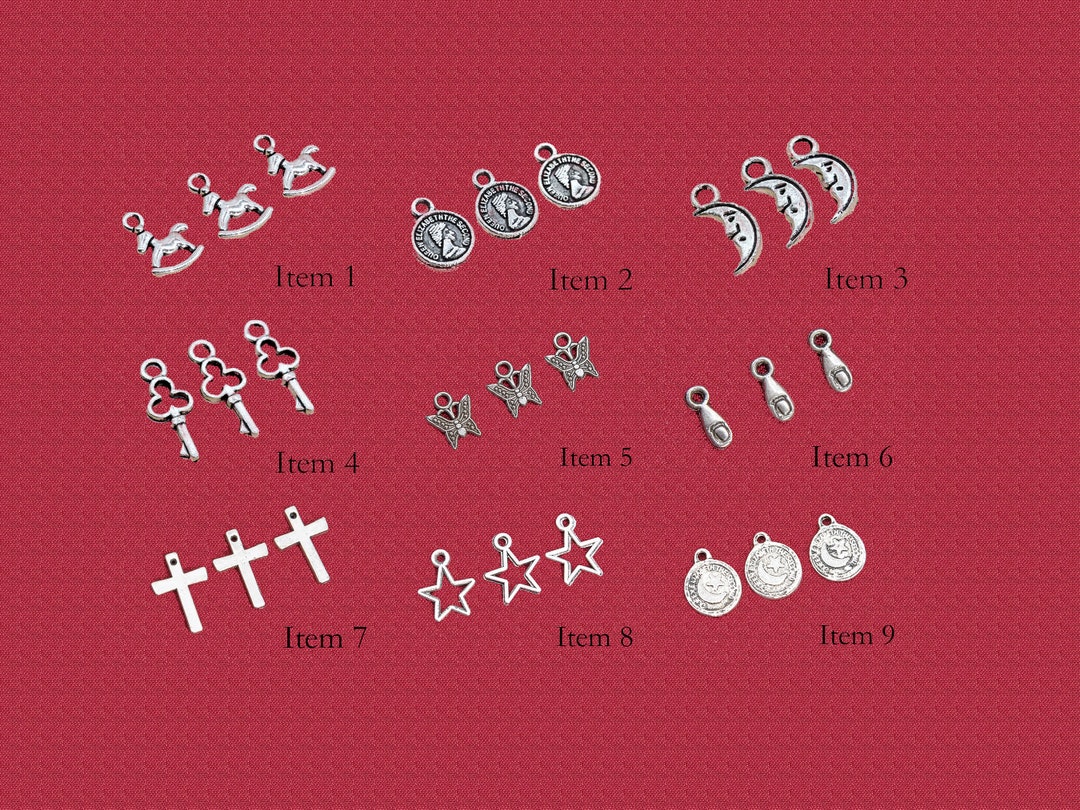 5 Pcs Antque Slver Tone Charm Znc Alloy Metal Mouse/butterfly...