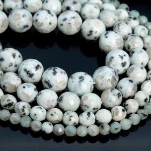 Genuine Natural Green Kiwi Jasper Loose Beads Micro Faceted Round Shape 6mm 8mm 10mm