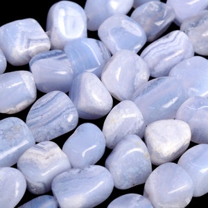 Genuine Natural Blue Lace Agate Loose Beads Grade AA Pebble Granule Shape 3-10mm