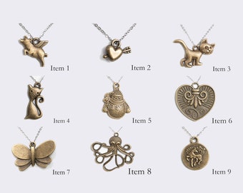 10 Pcs Connector Charm - Antique Bronze Tone Beads