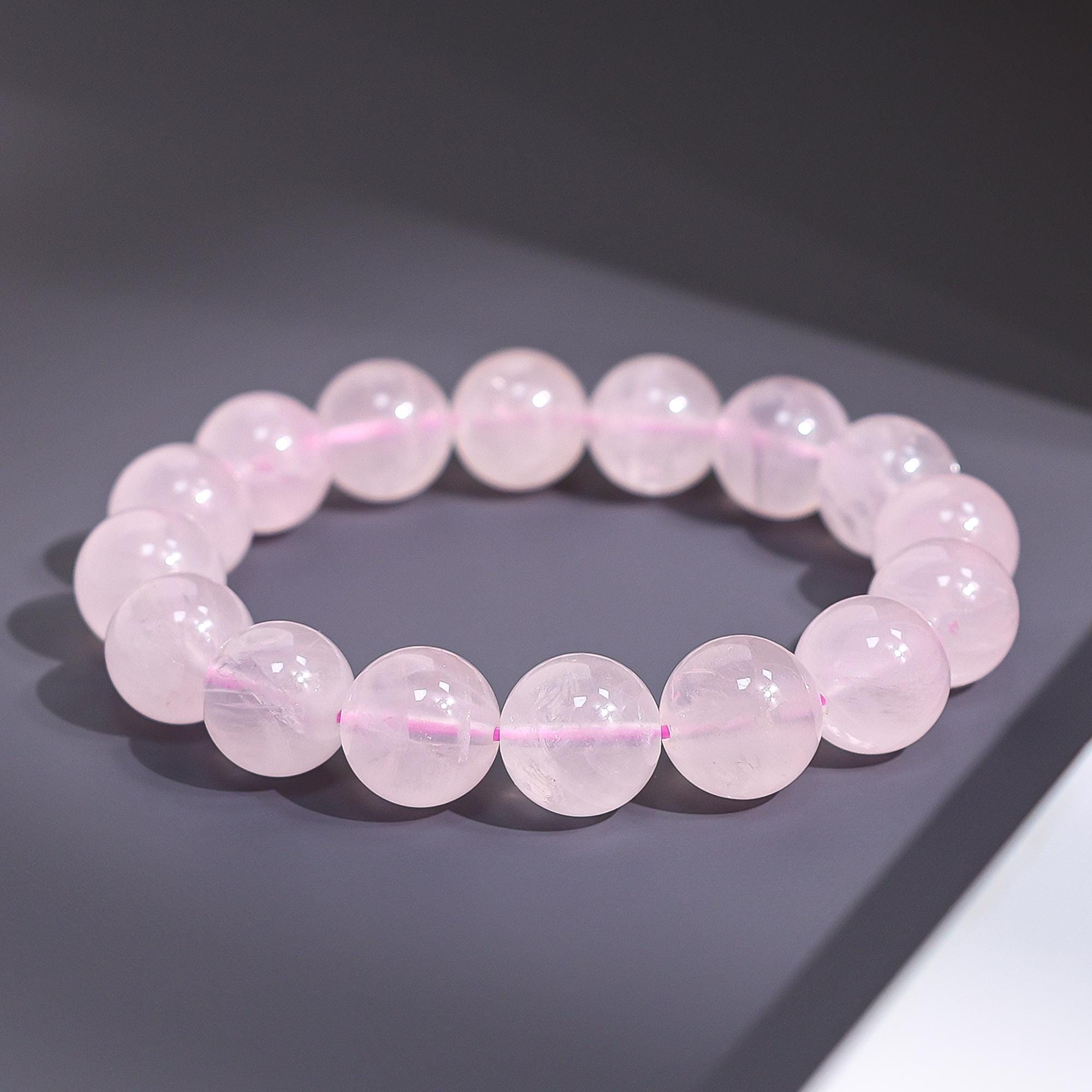11/12/13 MM Genuine Natural Ice Pink Rose Quartz Round Big Size