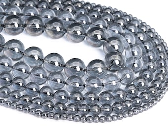 Grau Quarz Edelstein lose Perlen runde Form 8 mm 10 mm