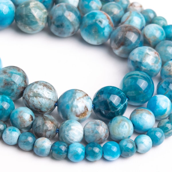 Genuine Natural Multicolor Apatite Loose Beads Round Shape 6mm 8mm 10mm