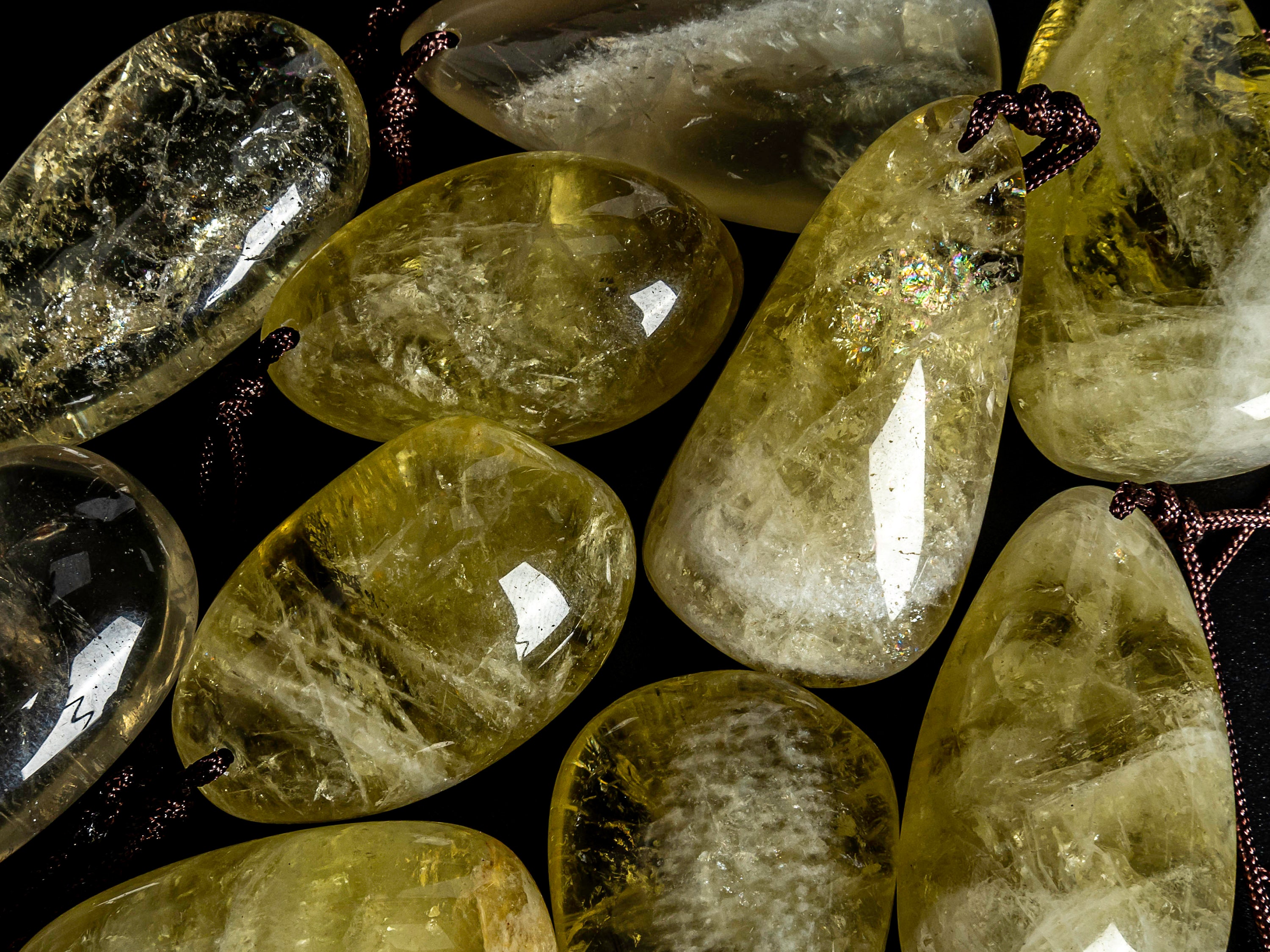 Genuine Natural Yellow Golden Drop Shape Citrine AA Quality Polished Top Drilled Teardrop Gemstone Pendants Focal Bead