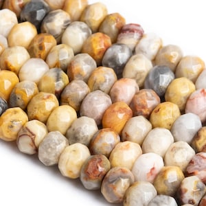 Prawdziwe naturalne pomarańczowe kremowe agaty z koronki Crazy Lace luźne koraliki fasetowane kształty Rondelle 6 x 4 mm 8 x 5 mm