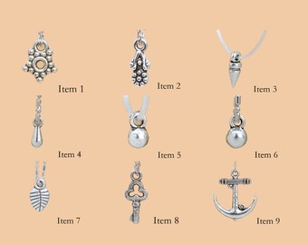 2 / 50 Pcs Antique Silver Charms DIY Jewelry Making