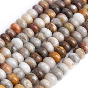 Genuine Natural Gobi Agate Loose Beads Rondelle Shape 6x4mm 8x5mm