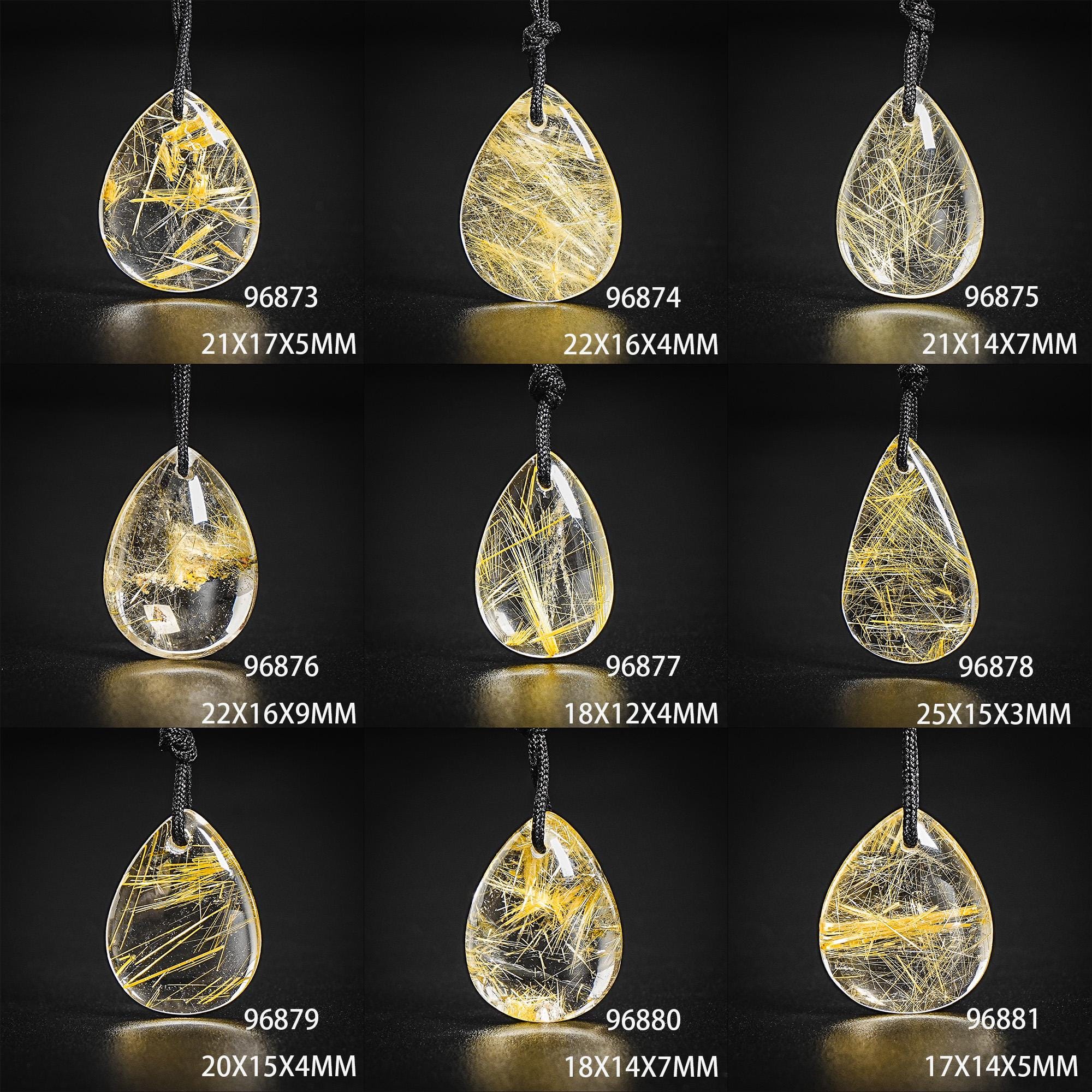 Top Drilled Cabochon Different Shape Stone Pendant - Genuine