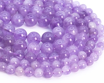 FG614 Lavender Lilac Purple 6mm 50pc Round Frosted Sand Surface Glass Beads 