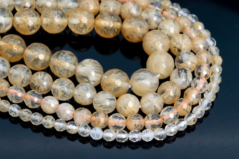 Milky Golden Quartz Loose Beads Micro Faceted Round Shape 6mm Etsy