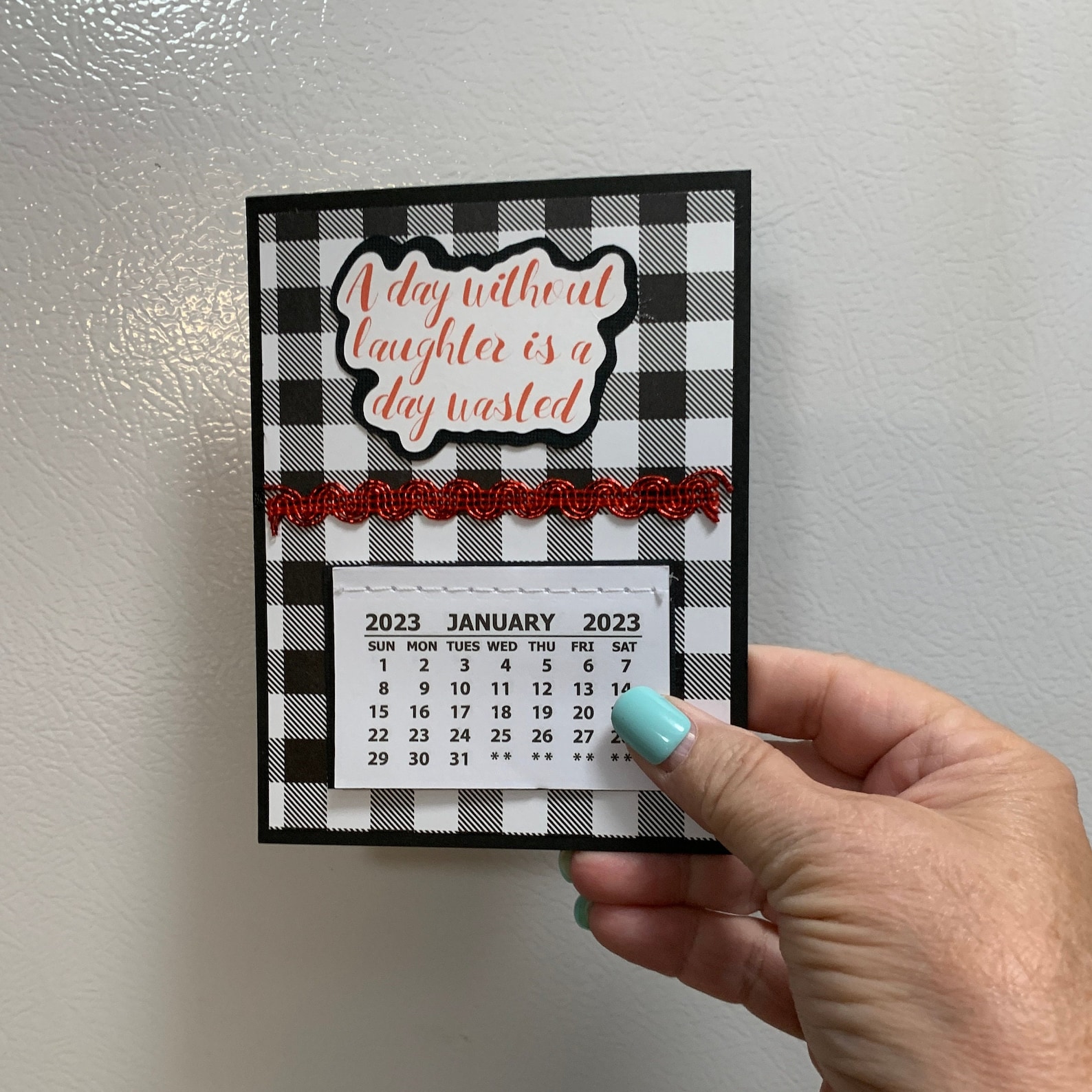 2023 Mini Calendar Refrigerator A Day Without Etsy