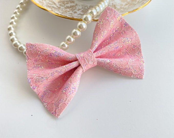 Pink Lace // Cedar Hairbow