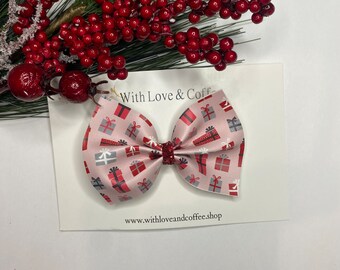 Christmas hairbows for girls, cute accessories for tweens, Gifts under 10, stocking stuffers for toddlers, baby headbands, hair clips