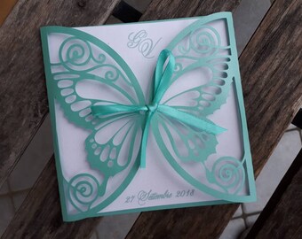 Partecipazioni Matrimonio Verde Tiffany