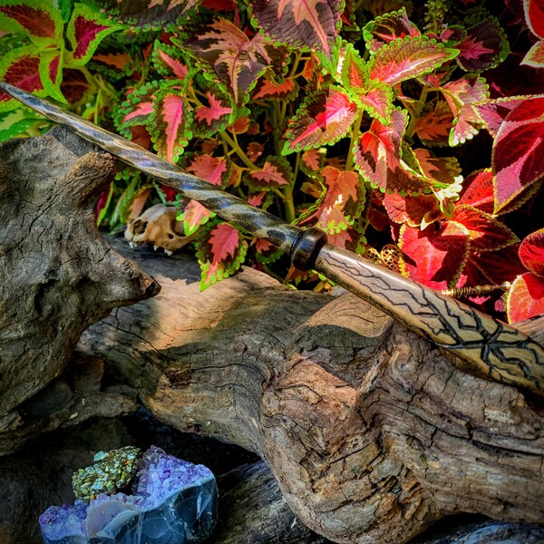 Handcrafted Magic Wand Created From Solid Maple. 13 inches in length