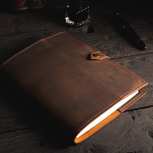 Leather Journal Refillable, Antique Leather Prayer Journal, A5 Notebook Cover, Corporate Gifts, Gift for Her, Valentines Day Gift