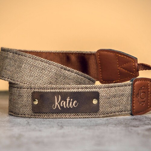 Personalized Camera Strap Vegan Leather Neck Strap Etsy