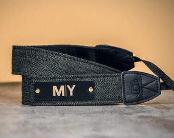 Personalized Leather Camera Strap, Custom DSLR Mirrorless Camera Strap, Photographer Gift, Travel Photography Gift for Him Her