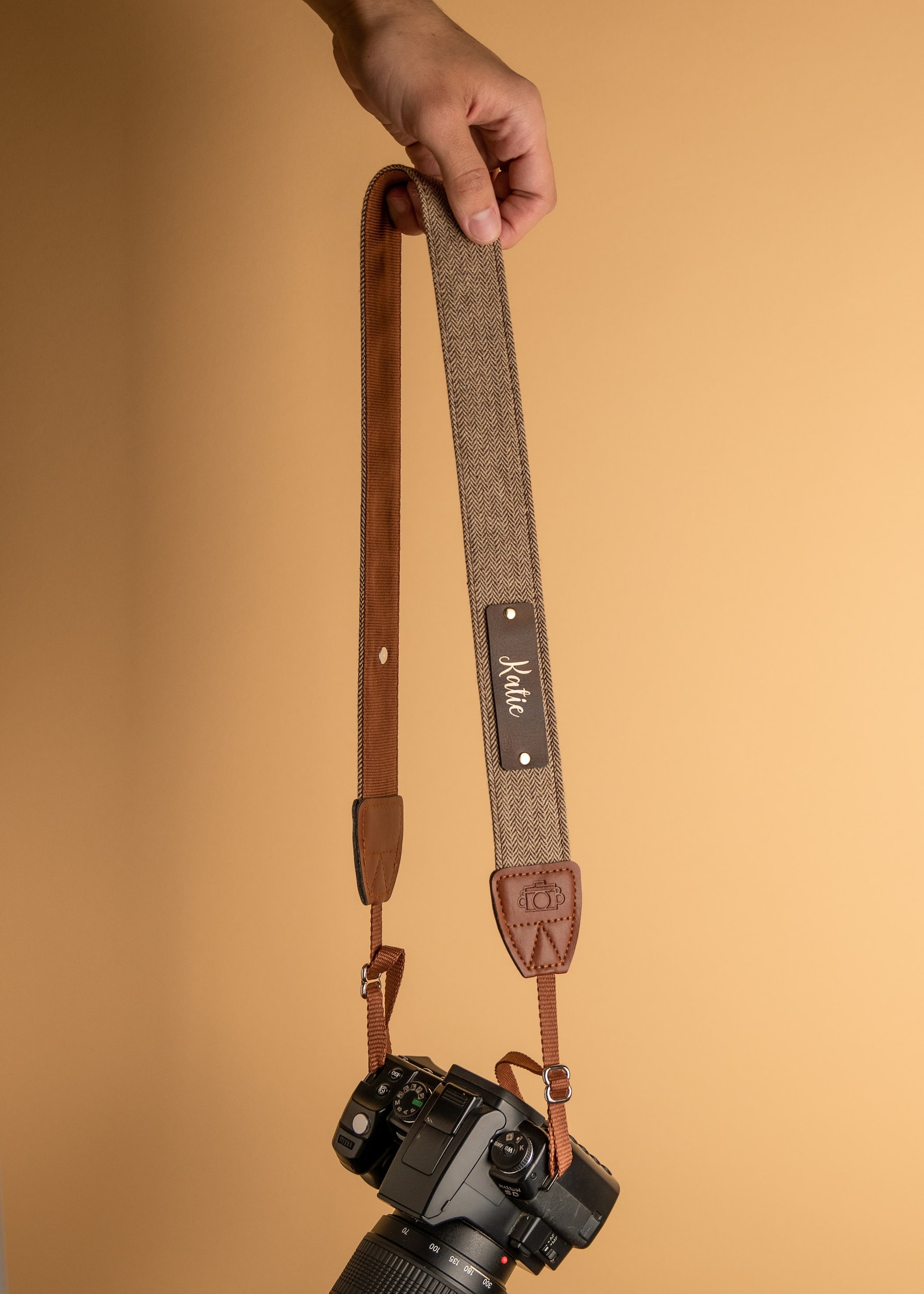 Personalized Camera Strap Vegan Leather Neck Strap Etsy