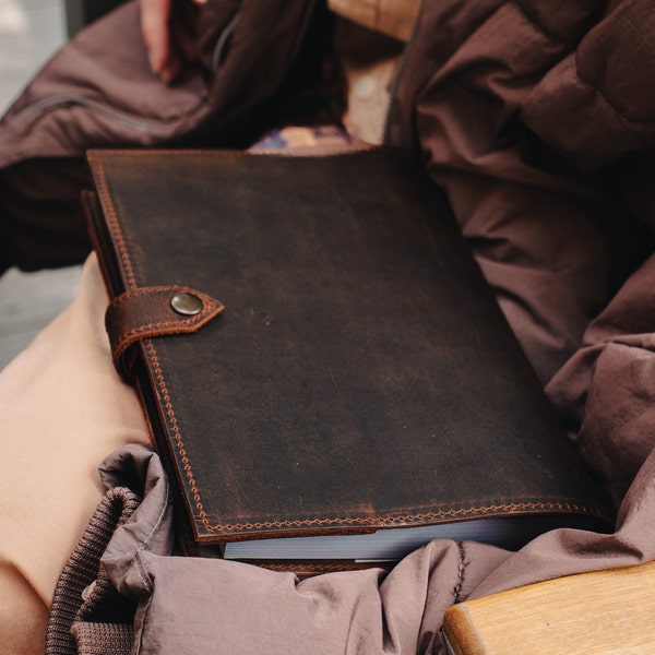 Personalized Leather Journal Notebook, Refillable A5 Notebook Cover, Travel Journal, Graduation Gift
