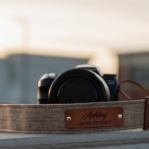 Personalized Camera Strap, Vegan Leather Neck Strap, Photographer Gift, Travel Gift, Valentine's Day Gift image 6
