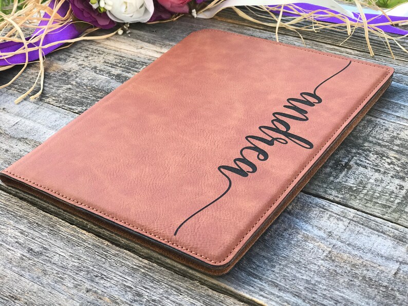 Personalized Large Portfolio Custom Padfolio 9x12 In Unique Etsy