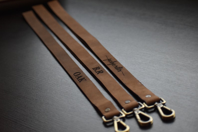 Leather Lanyard Personalized Teacher Lanyard Leather Lanyard image 0; father's day gift ideas