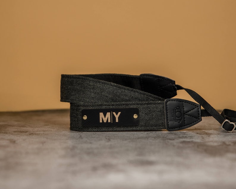 Personalized Camera Strap, Vegan Leather Neck Strap, Photographer Gift, Travel Gift, Valentine's Day Gift image 3