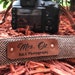 Personalized Name Camera Strap, DSLR Mirrorless Camera Strap, Photographer Gift, Traveler Gift 002