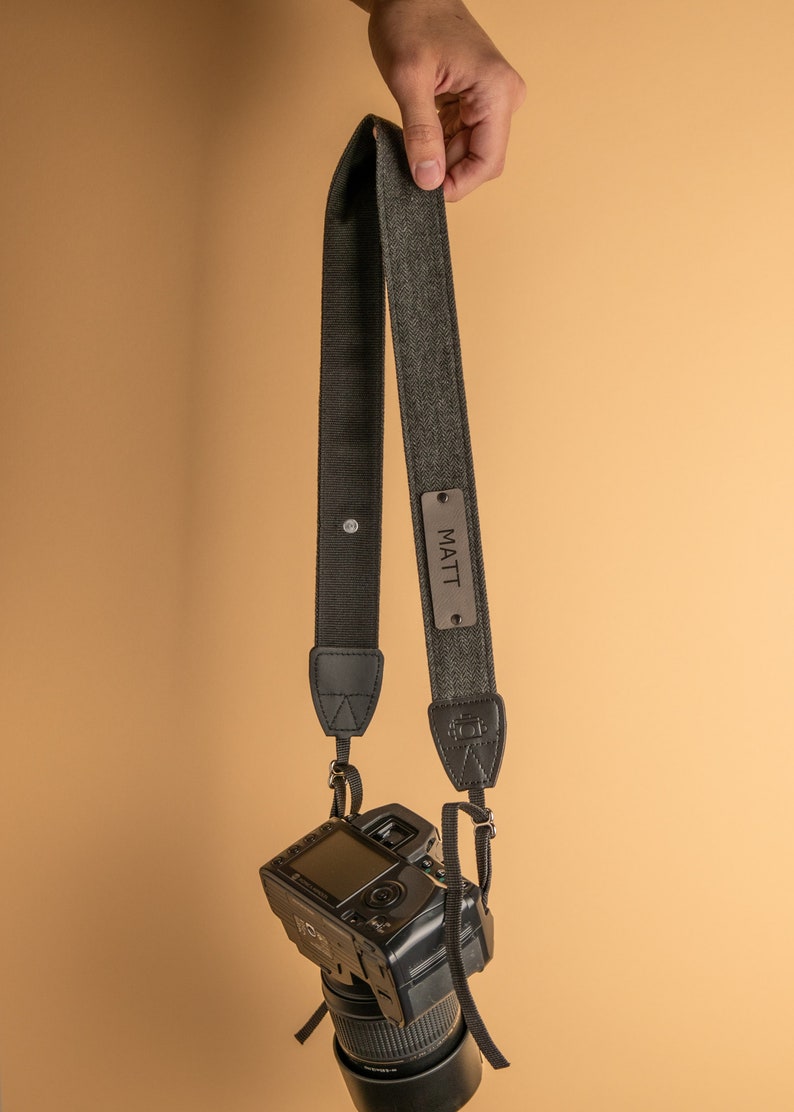 Personalized Camera Strap Vegan Leather Neck Strap Etsy