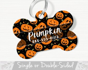 pumpkin dog tag