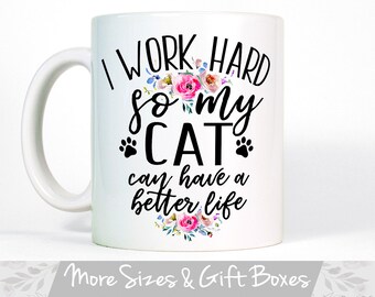 Coffee Cat Quote Etsy
