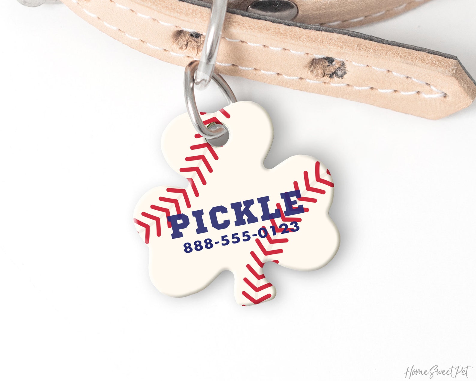 Baseball Dog Tag for Dogs Personalized Baseball Dog Collar Etsy
