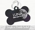 Moon Dog Tag, Celestial Dog Tag for Dog, Personalized Pet ID Tag, Space Dog Tag for Small Dog, Double Sided Dog Tag Large, Moon Pet Tag product logo