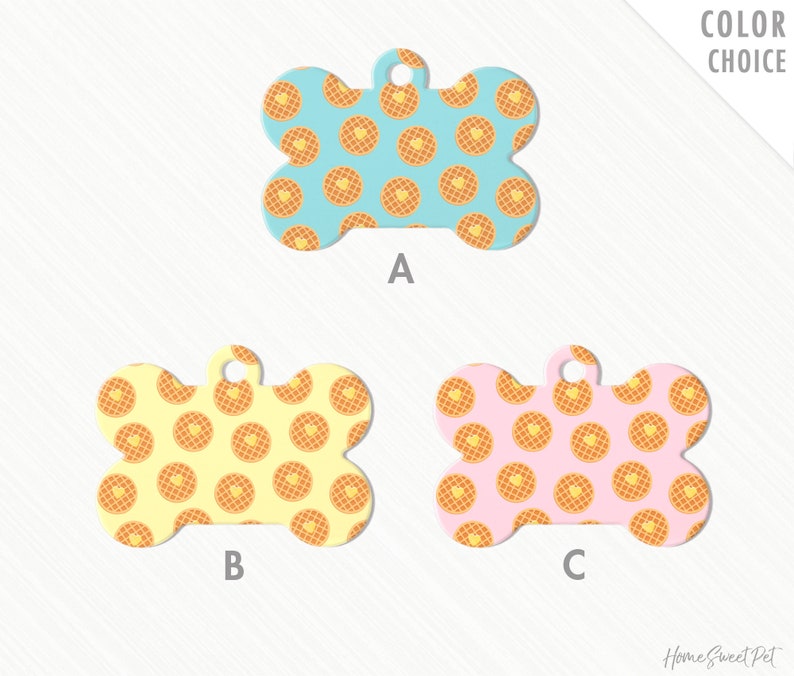 Custom Puppy Tag for Collar Waffles Dog Tag for Dogs Waffles Etsy