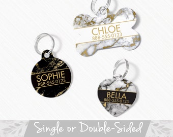 marble dog tag
