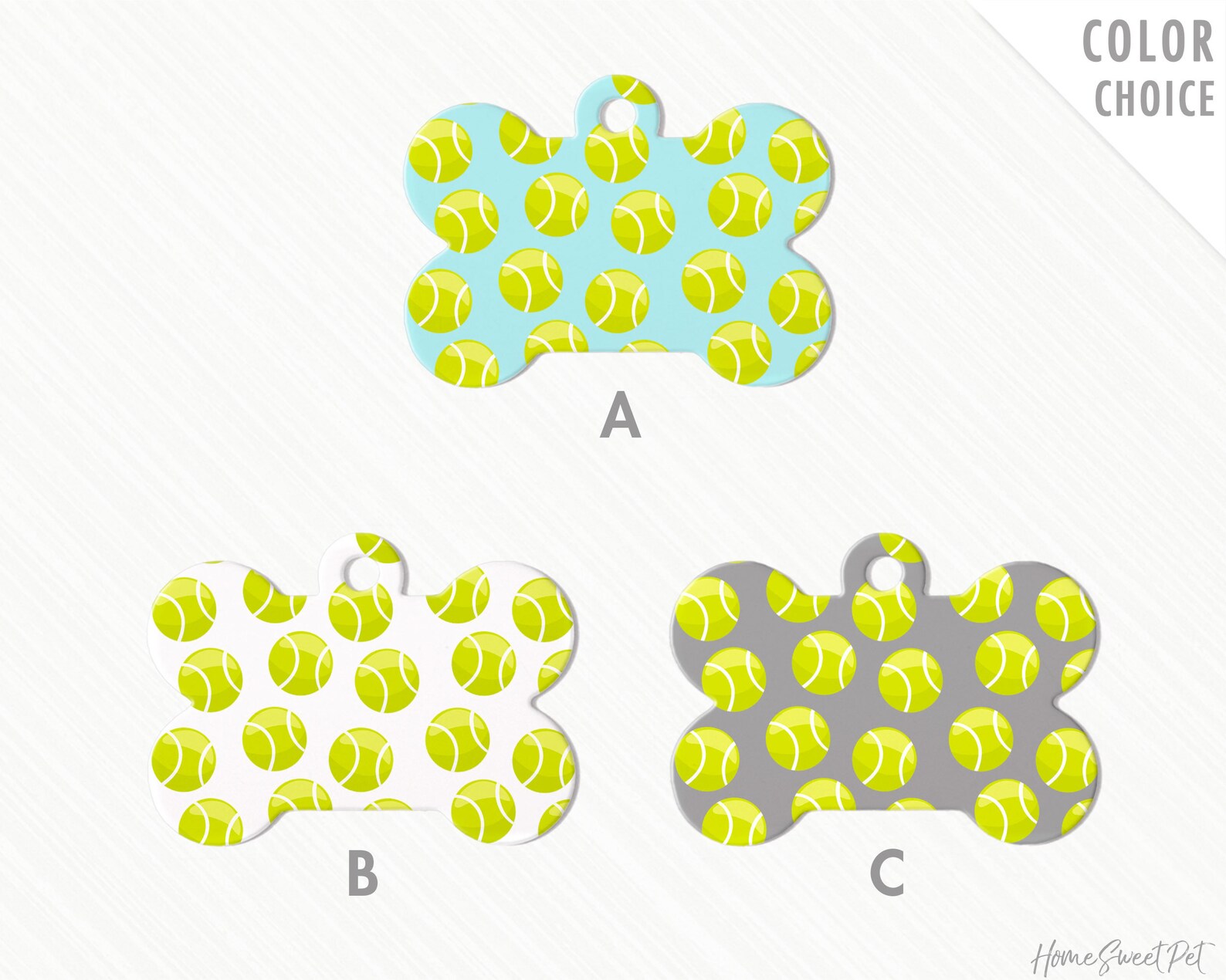 Tennis Ball Dog Tag Fun Dog Tag Personalized Dog Tag for Dog Etsy