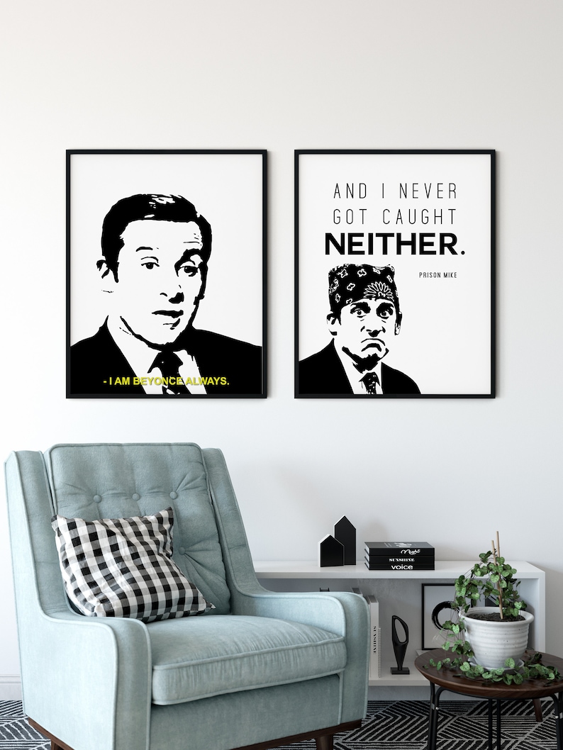 the office michael scott quotes gift printable wall art