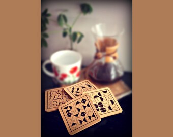 Azulejo Korkuntersetzer-Set, Untersetzer, Geschenk für sie, begabte Mutter, Brautjungferngeschenke, Muttertagsgeschenk, Lehrergeschenk, Geschenk für ihn