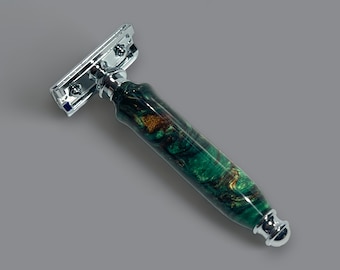 Handgemachter Rasierhobel, Double Edge Rasierer, Geschenk für Papa