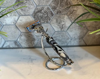 Handgemachter Rasierer Griff, Gillette Fusion Rasierer, Urban Camo, Geschenk für Dad