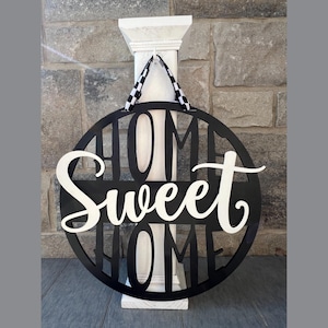 16&quot; Home Sweet Home Door Hanger, Welcome Sign, Wall Decor