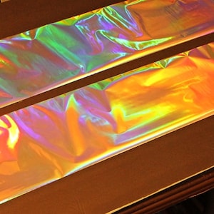 Holoflash Film Kramer Holographic Effect  Choose Silver Gold or Blue  2 Square Feet
