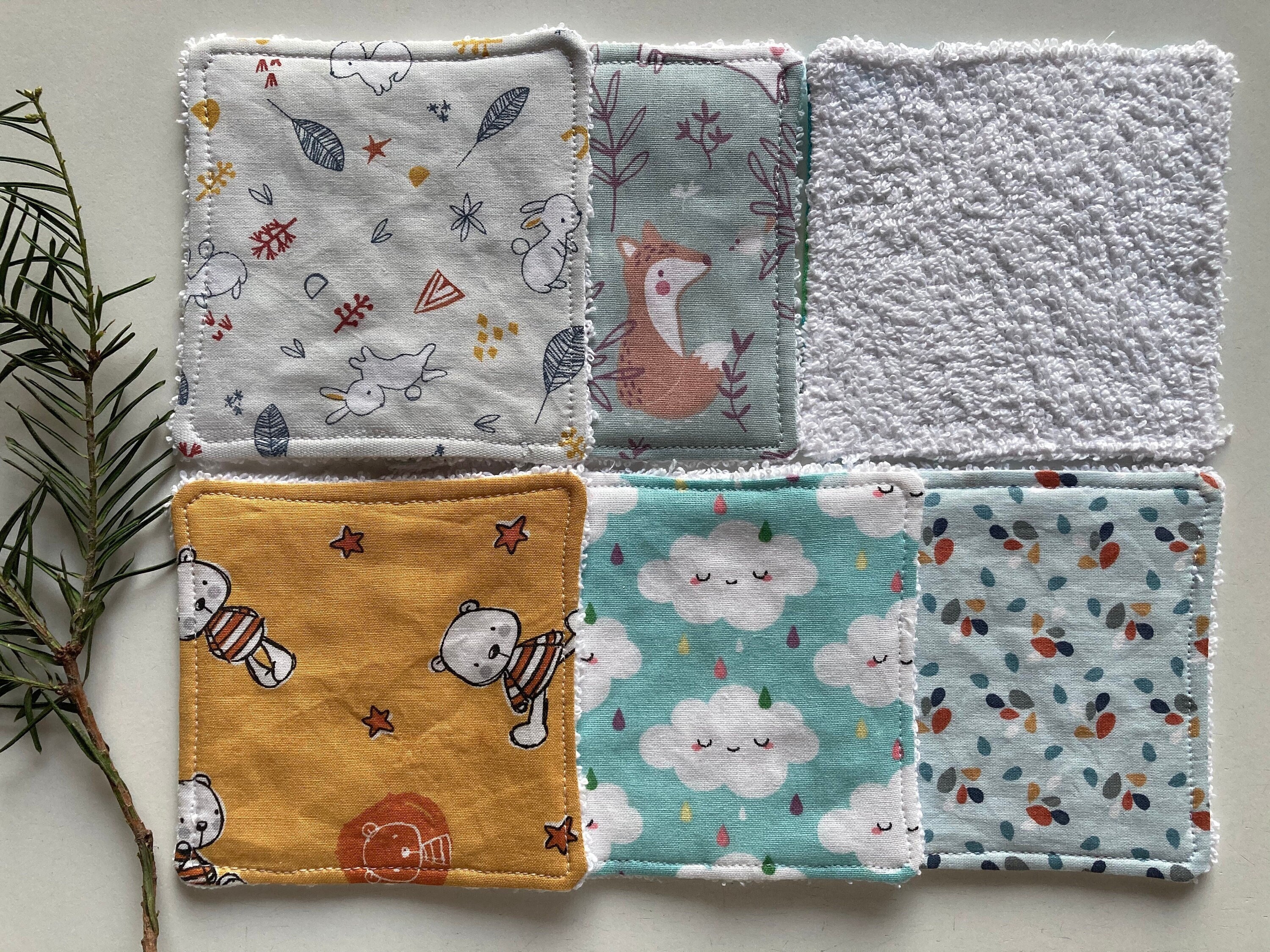Pads washable cotton sponge eco-friendly wipes