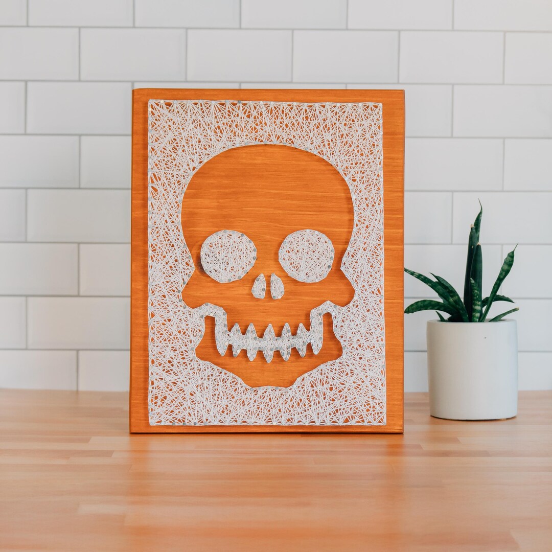 Skull String Design Skull String Art - Etsy