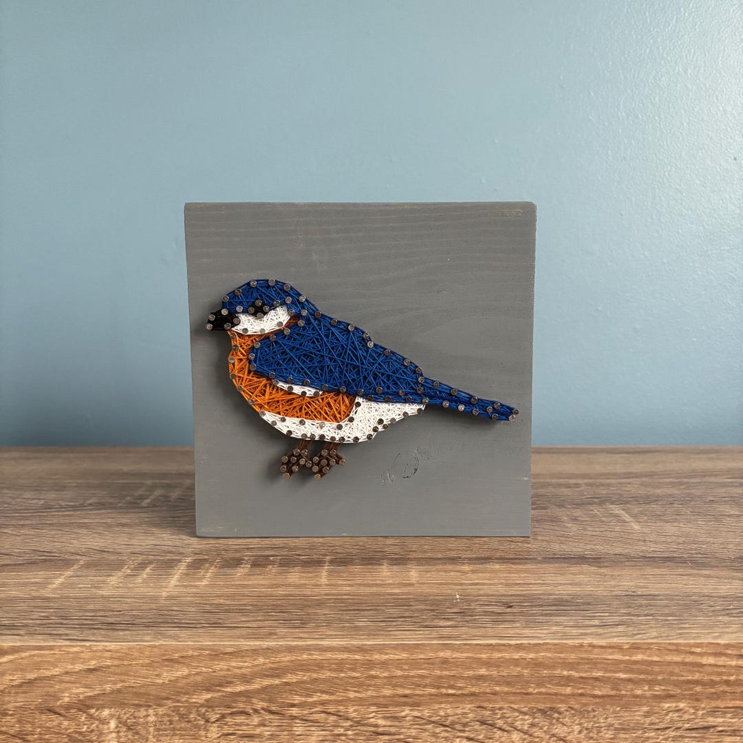 Blue Bird String Art - Etsy