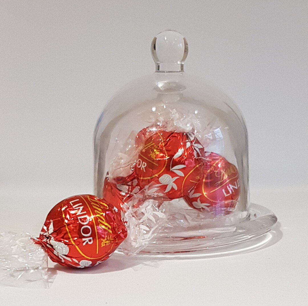 Glass Dome Cloche Bell Jar Candle Holder Wedding Favor Etsy UK