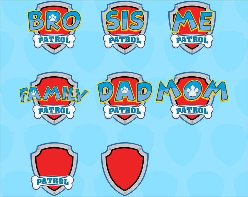 Paw Patrol clipart silhouette Paw Patrol svg Mom Patrol image 1.