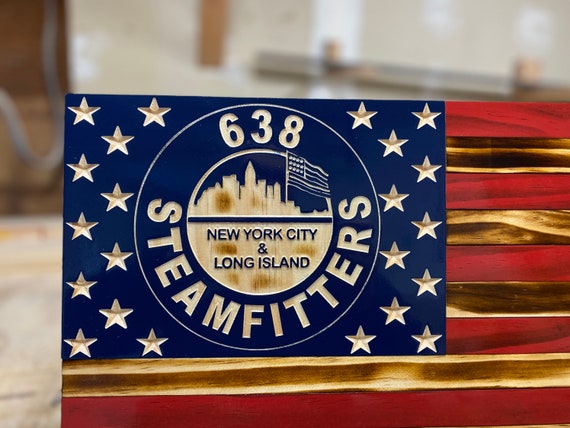 638 Steam Fitters Union American Flag
